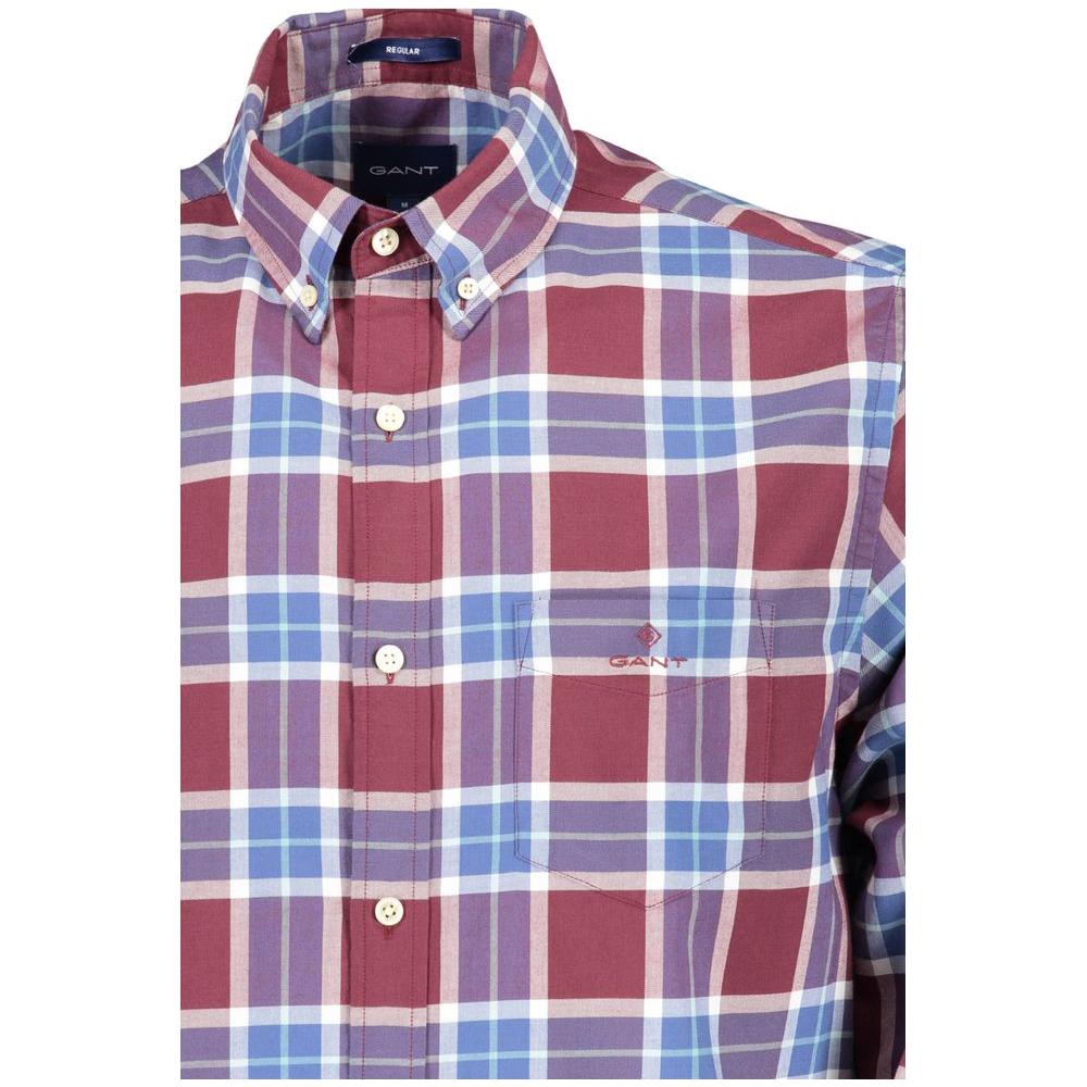 Gant Purple Cotton Men Shirt