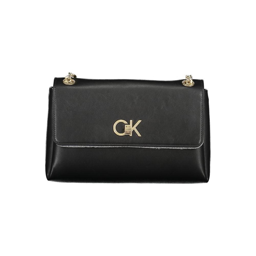 Calvin Klein Black Polyester Handbag