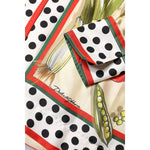 Dolce & Gabbana Multicolor Vegetables Silk Long Sleeves Top THS90402-38