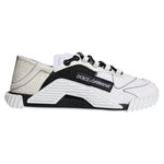 Dolce & Gabbana White Black Low Top NS1 Sneakers Shoes