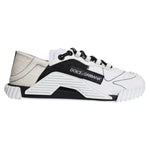 Dolce & Gabbana White Black Low Top NS1 Sneakers Shoes LA11821#4-37.5
