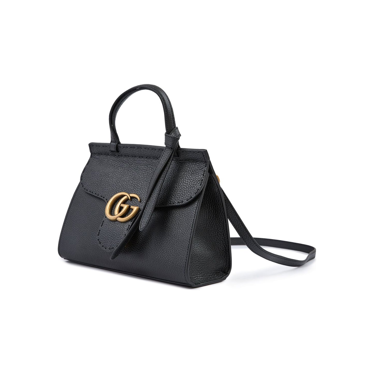 Gucci Black Leather GG Marmont Handbag 779796A7MOT1000