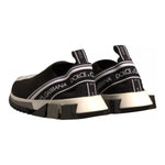 Dolce & Gabbana Black White Slip On Sorrento Sneakers Shoes MV6861#2-38.5