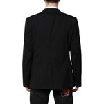 Dolce & Gabbana Black MARTINI Double Breasted Suit Jacket KOS2352-54
