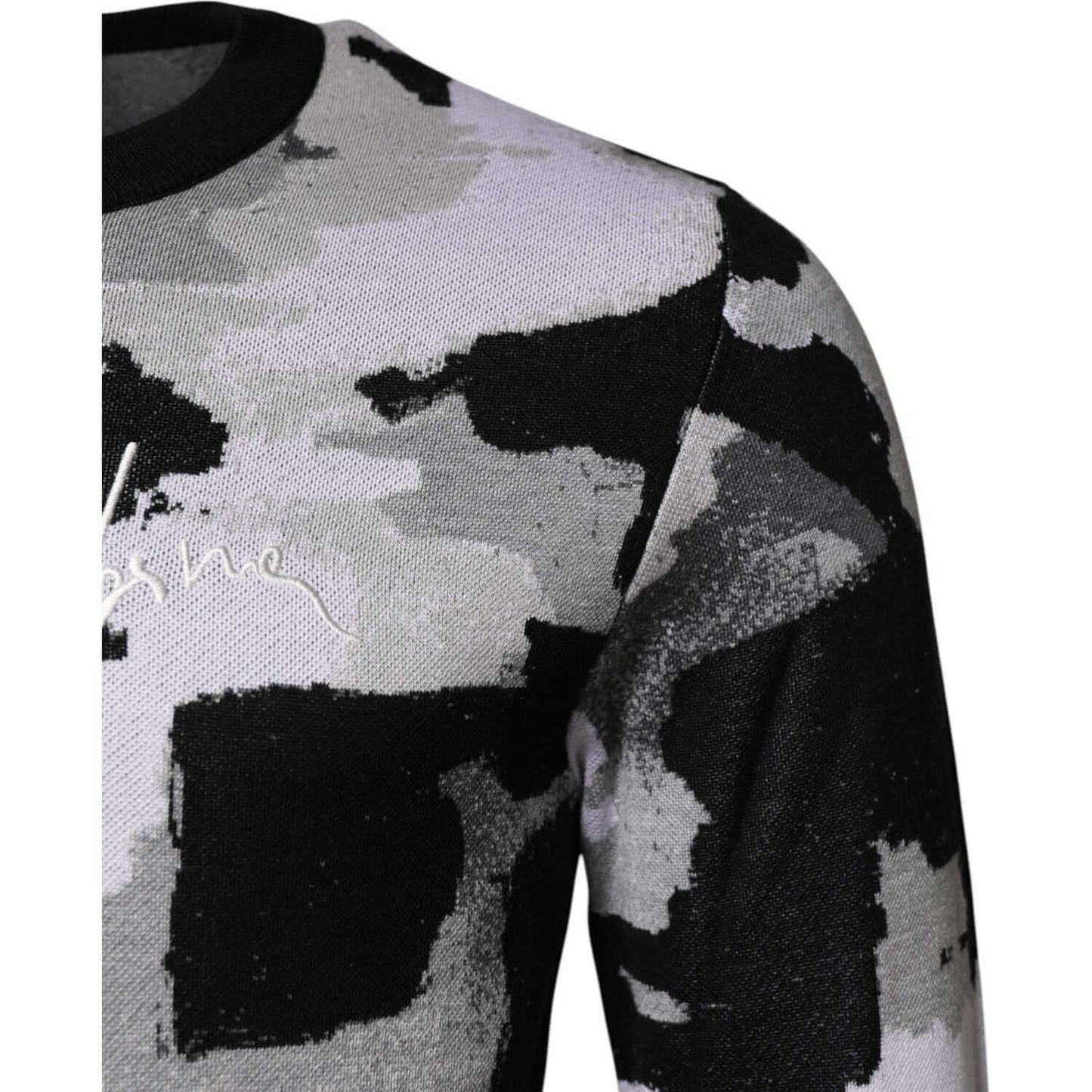 Dolce & Gabbana Multicolor Logo Crew Neck Pullover Sweater TSH90497-46