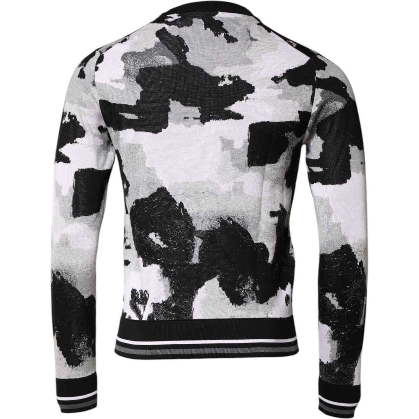 Dolce & Gabbana Multicolor Logo Crew Neck Pullover Sweater TSH90497-46