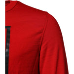 Dolce & Gabbana Red Eye Print Crew Neck Men Pullover Sweater