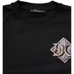 Dolce & Gabbana Black Logo Embroidery Sweatshirt Sweater TSH90583-58