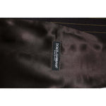 Dolce & Gabbana Black Stripes Wool Formal Men Waistcoat Vest TSH90461-48