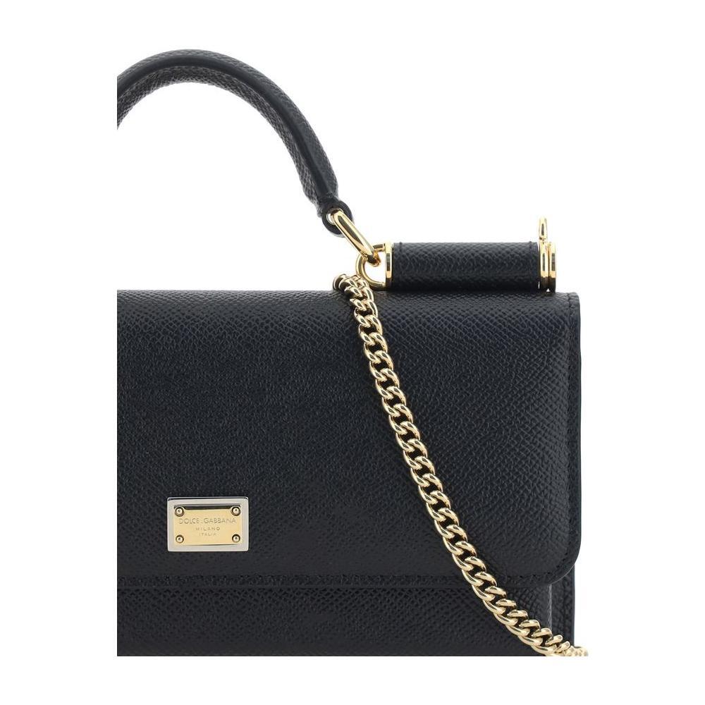 Dolce & Gabbana Micro Sicily Shoulder Bag 1728,72470364320,Bags,Black,Dolce & Gabbana,New with tags,Shoulder Bags - Women - Bags,Women,Women - Bags Dolce & Gabbana DOBI3280A100180999BB
