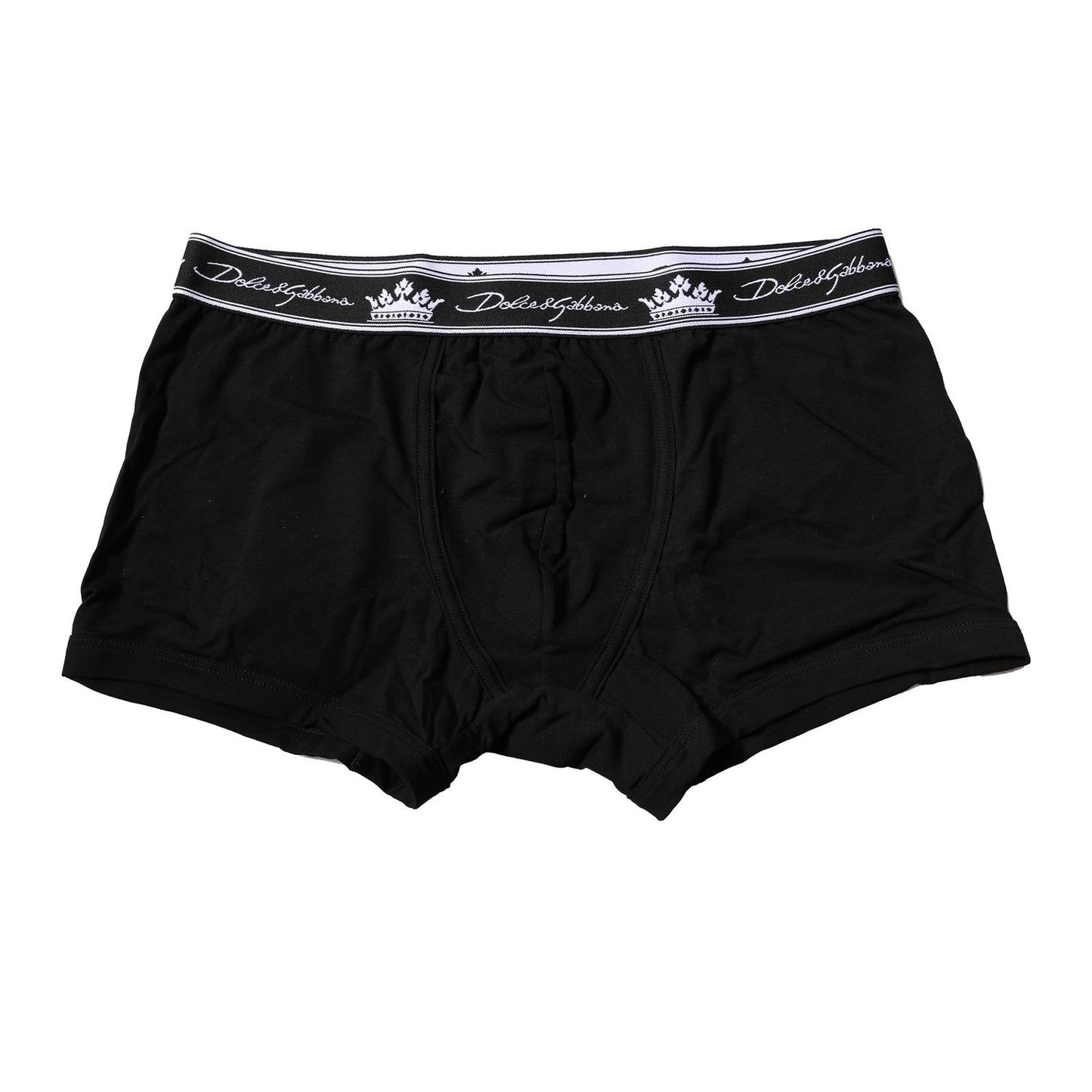 Dolce & Gabbana Black Cotton Stretch Regular Boxer Underwear BIK1278-3