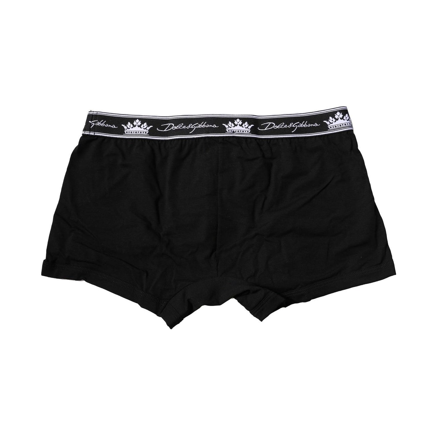 Dolce & Gabbana Black Cotton Stretch Regular Boxer Underwear BIK1278-3