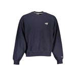 Tommy Hilfiger Chic Blue Crew Neck Sweater with Logo Detail