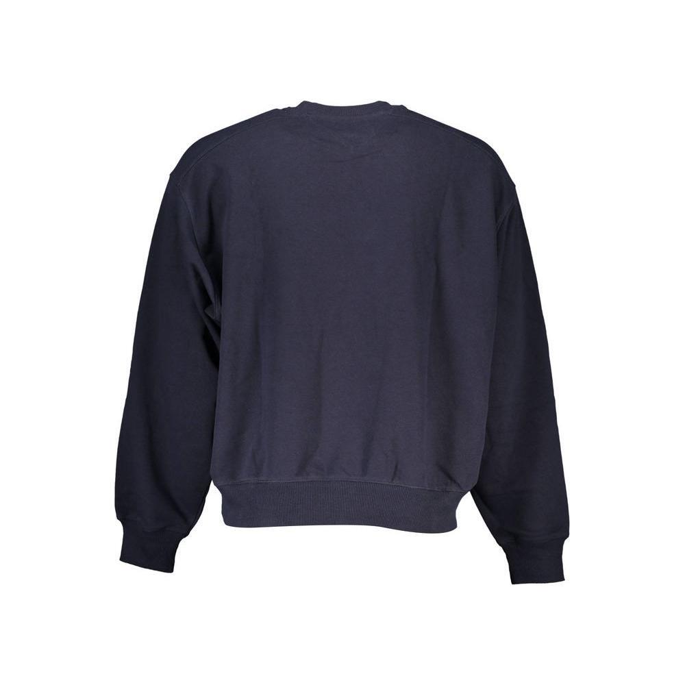 Tommy Hilfiger Chic Blue Crew Neck Sweater with Logo Detail
