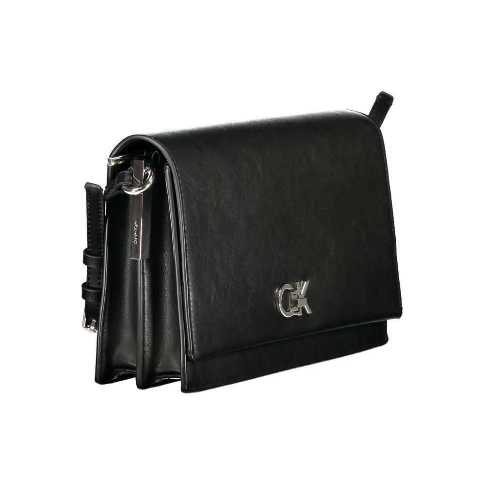 Calvin Klein Black Polyester Women Handbag CA-36311