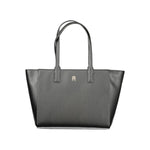 Tommy Hilfiger Black Recycled Polyester Women Handbag TO-36364