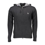 U.S. POLO ASSN. Black Cotton Mens Cardigan