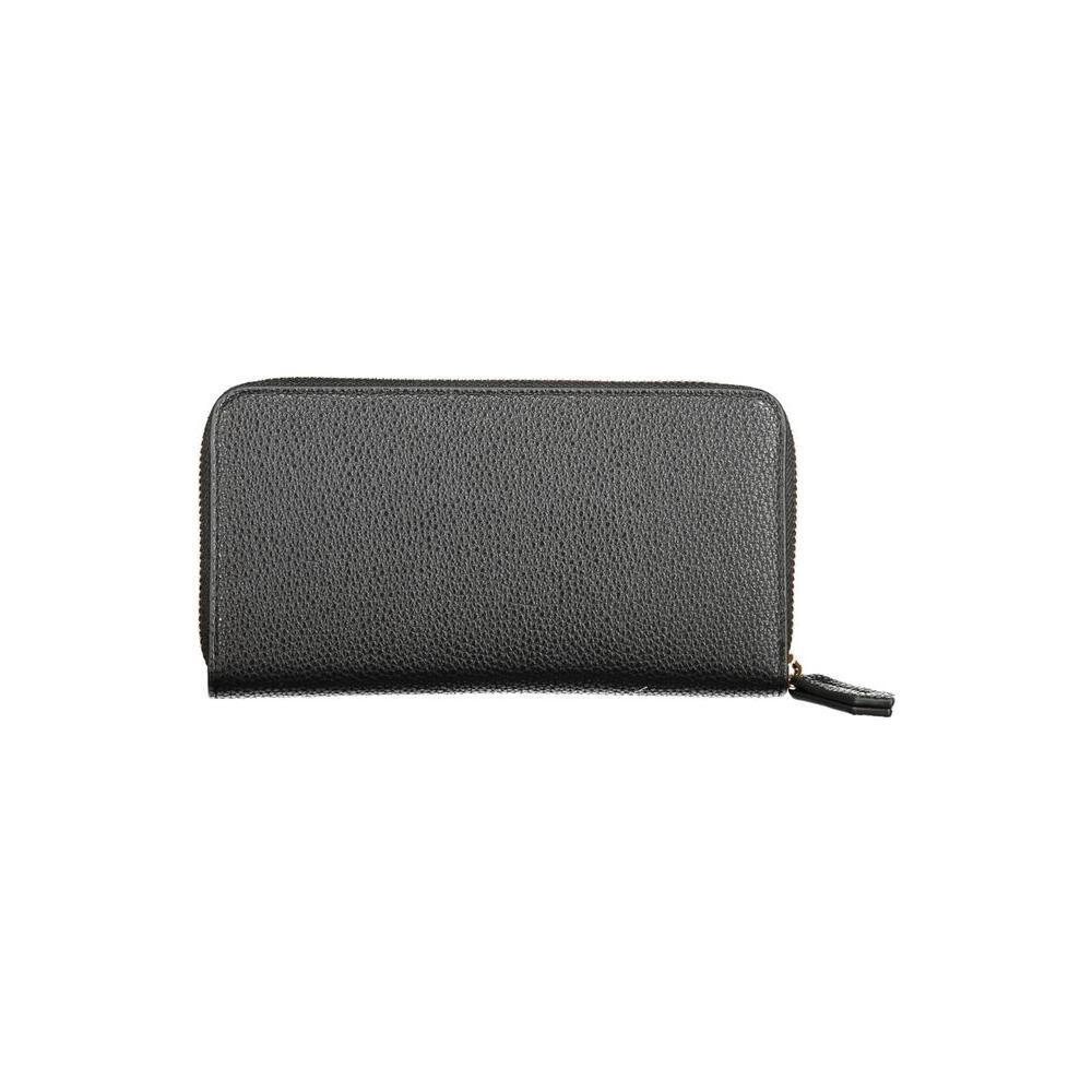 Mario Valentino Black Polyethylene Wallet VA-36211