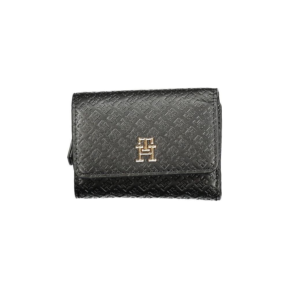 Tommy Hilfiger Black Polyethylene Women Wallet TO-36349