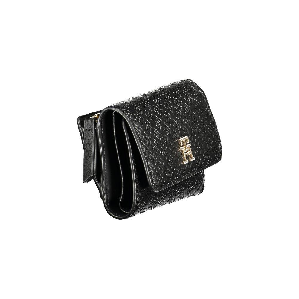 Tommy Hilfiger Black Polyethylene Women Wallet TO-36349