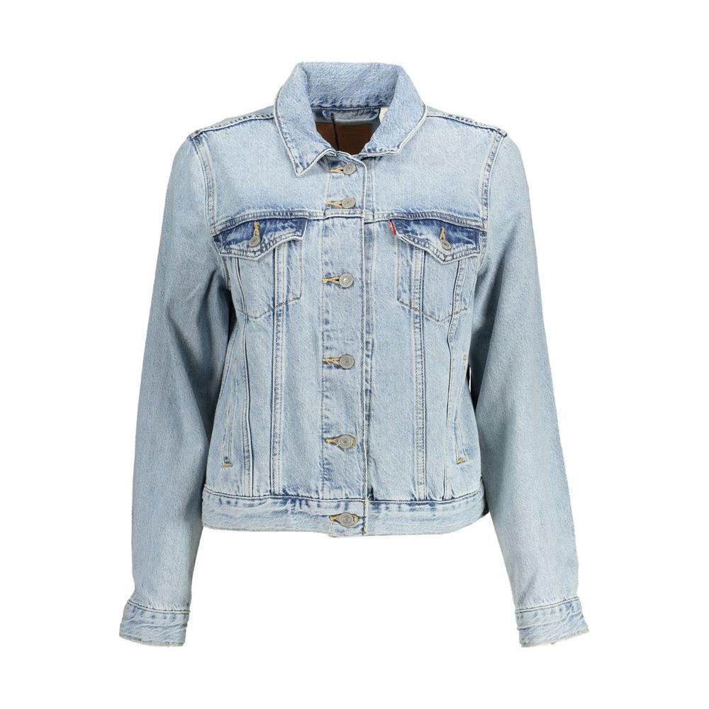 Levi's Light Blue Cotton Women Jacket