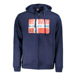 Norway 1963 Blue Cotton Men Hooded Sweater