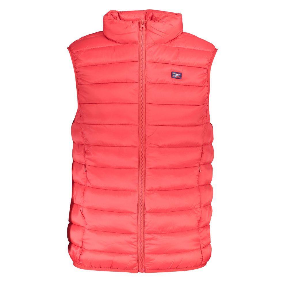 Norway 1963 Sleek Sleeveless Pink Polyamide Jacket NO-23327-L
