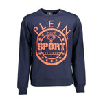 Plein Sport Blue Cotton Men Sweater