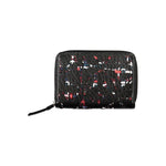 Desigual Elegant Black Zip Wallet with Contrasting Accents DE-24362