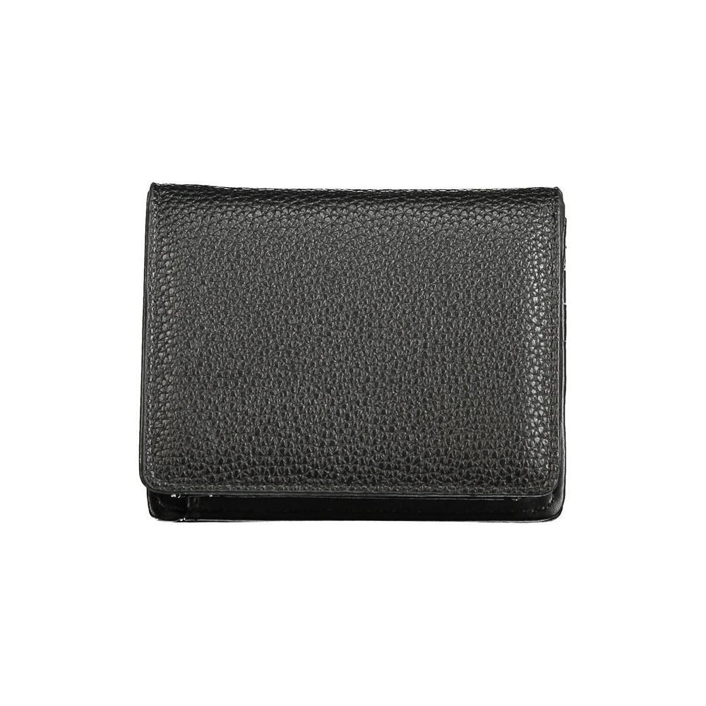 Mario Valentino Black Polyethylene Wallet VA-36155