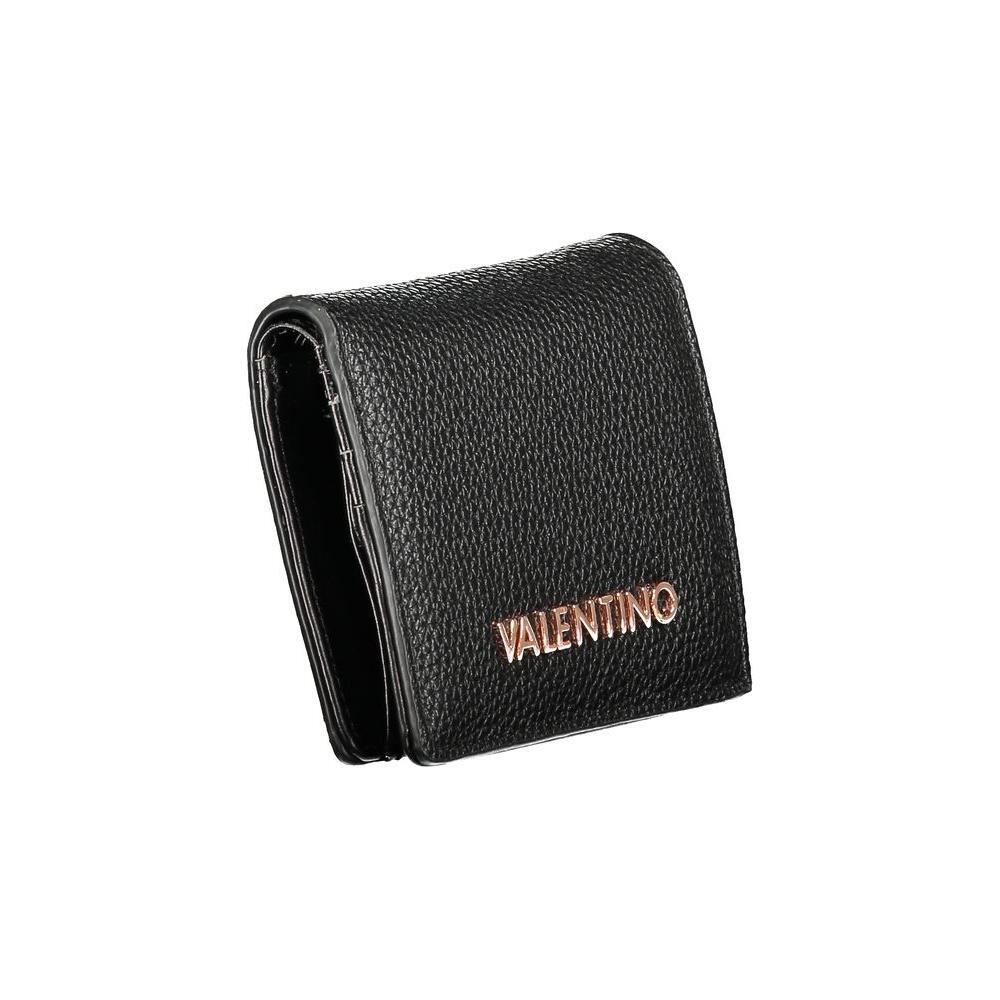 Mario Valentino Black Polyethylene Wallet VA-36155