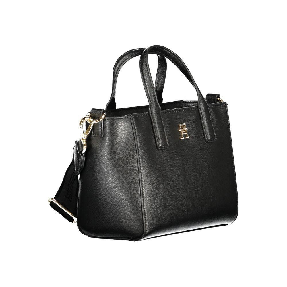 Tommy Hilfiger Black Polyester Women Handbag TO-36343