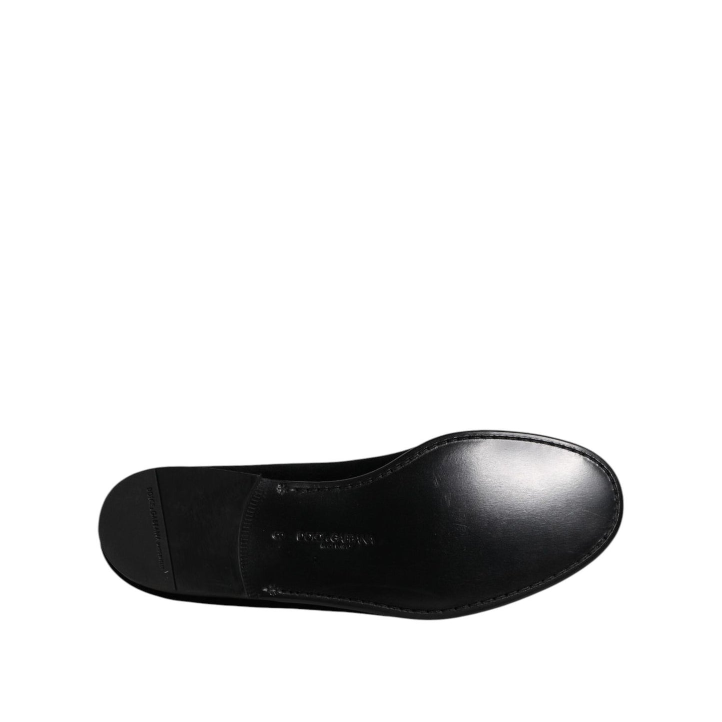 Dolce & Gabbana Black Velvet Slip On Loafers Formal Shoes MV7356-43