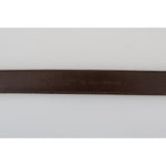 Dolce & Gabbana Blue Perforated Leather Gray Buckle Belt