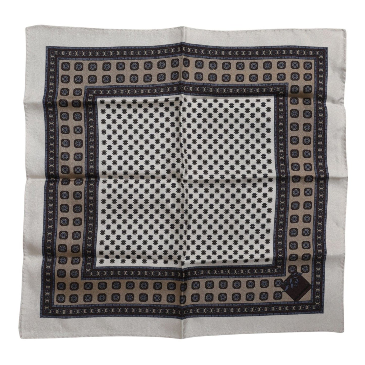 Dolce & Gabbana Multicolor Patterned Square Men Foulard Scarf MS7266