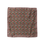 Dolce & Gabbana Brown Chili Print Silk Square Foulard Scarf
