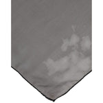 Dolce & Gabbana Gray Black Silk Square Women Foulard Scarf MS7381