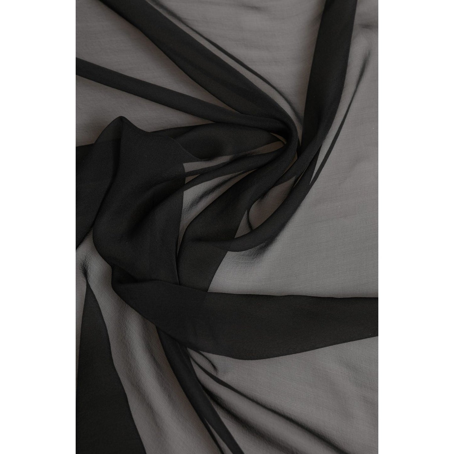 Dolce & Gabbana Gray Black Silk Square Women Foulard Scarf MS7381