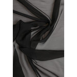 Dolce & Gabbana Gray Black Silk Square Women Foulard Scarf MS7381