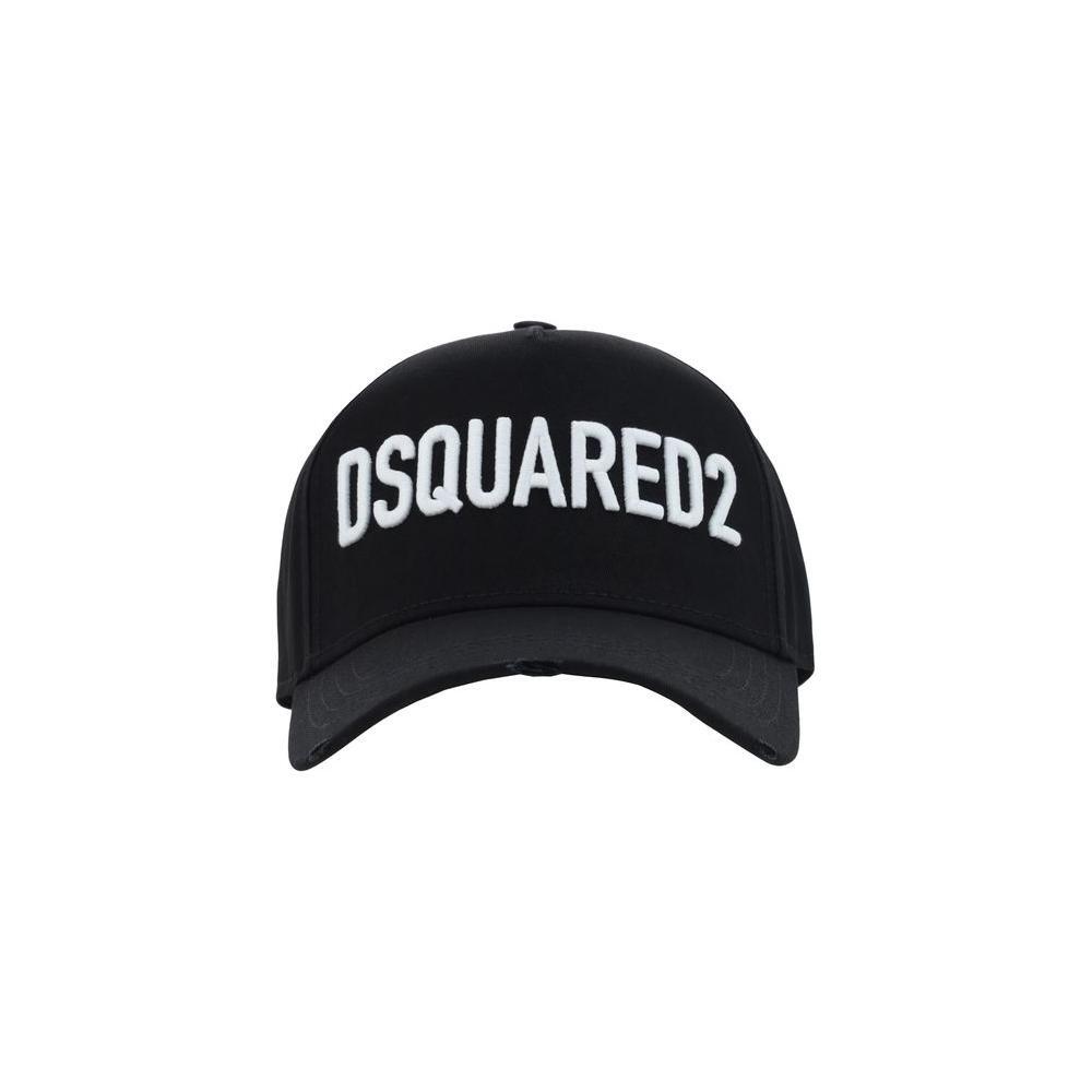 Dsquared² Logoed Baseball Hat 1728,72470364320,Accessories,Black,Dsquared²,Hats & Caps - Men - Accessories,Men,Men - Accessories,New with tags,UNI Dsquared² DS-BCM066005C00001M063-UNI