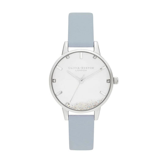 Olivia Burton Blue Artificial Leather Watch