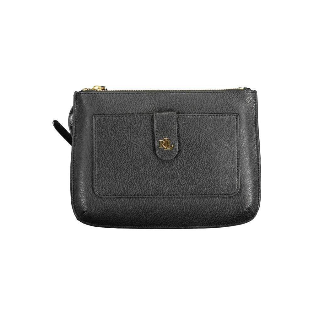 Ralph Lauren Black Leather Handbag RA-14832