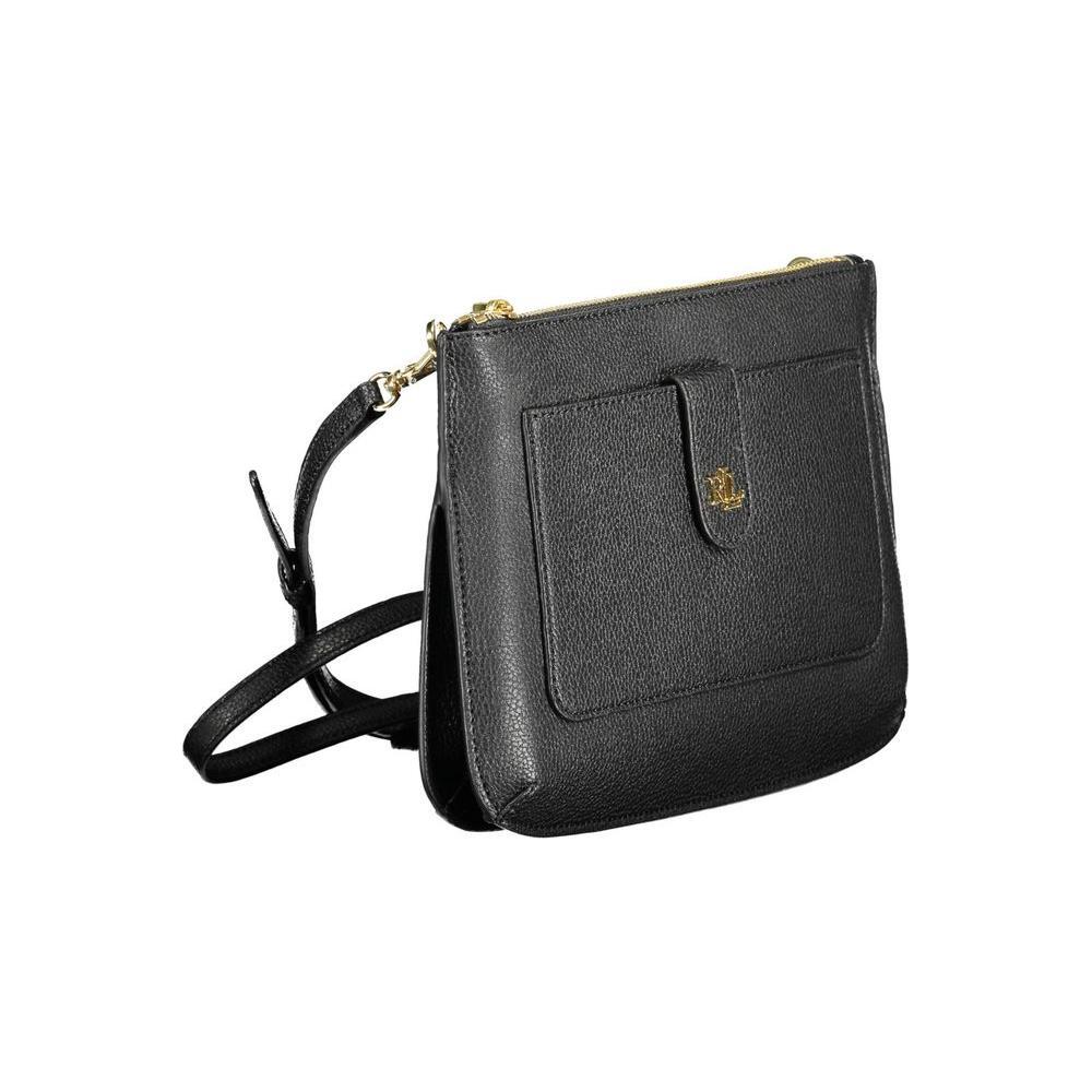 Ralph Lauren Black Leather Handbag RA-14832