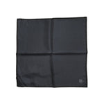 Dolce & Gabbana Dark Gray DG Crown Silk Square Foulard Scarf MS7534