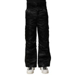 Dolce & Gabbana Black Nylon DG Logo Straight Pants PAN75788-44