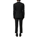 Dolce & Gabbana Black Wool 2 Piece Single Breasted Suit KOS1990-46