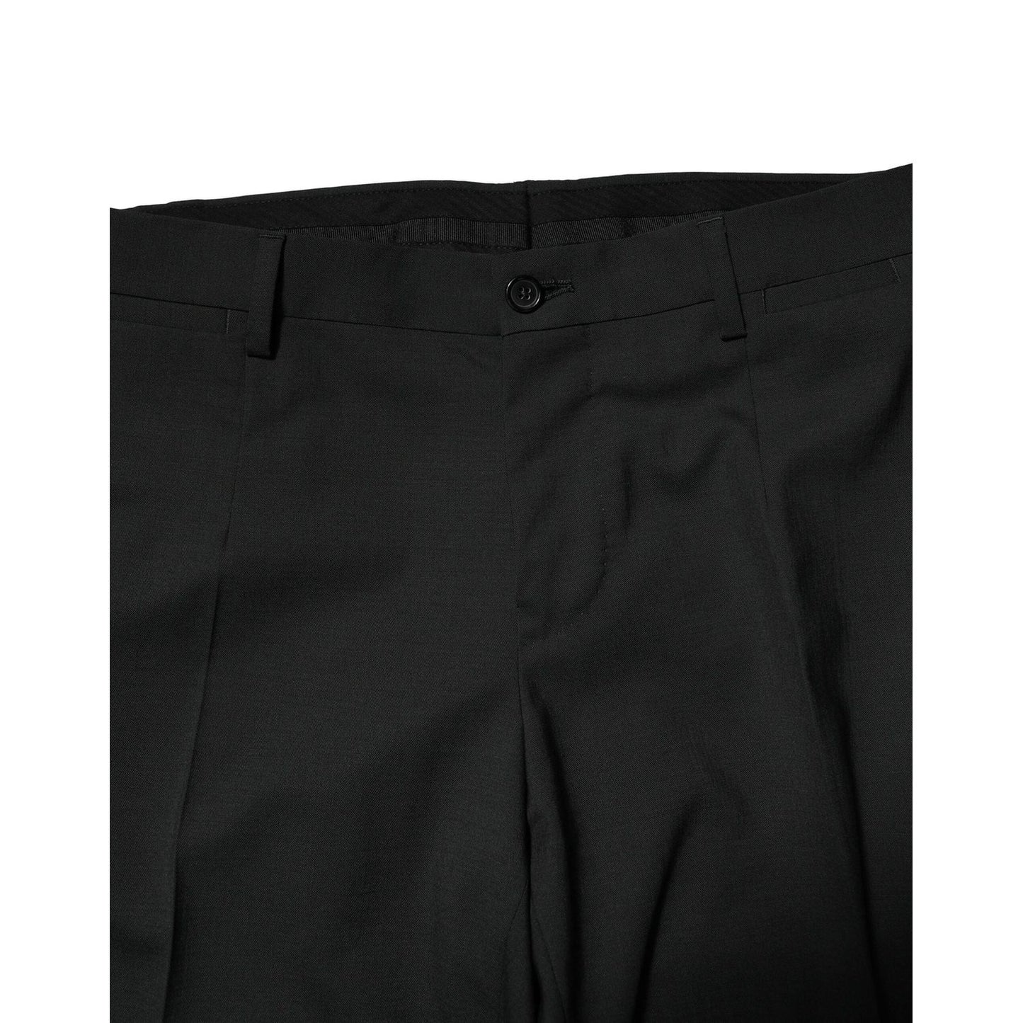 Dolce & Gabbana Black Wool 2 Piece Single Breasted Suit KOS1990-46