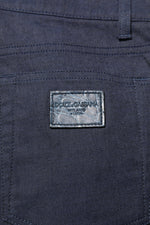 Dolce & Gabbana Dark Blue Cotton Skinny Denim Jeans