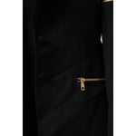 Dolce & Gabbana Black Wool Zipper Detailing Blazer Jacket
