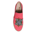 Twinset Pink Canvas Crystal Embellished Slip On Shoes LA12555-36